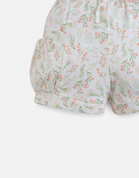 GIRLS PRINTED SHORTS WITH BUBBLE POCKETS - gingersnaps | Shop Kids & Children's clothing online at gingersnaps.com.ph