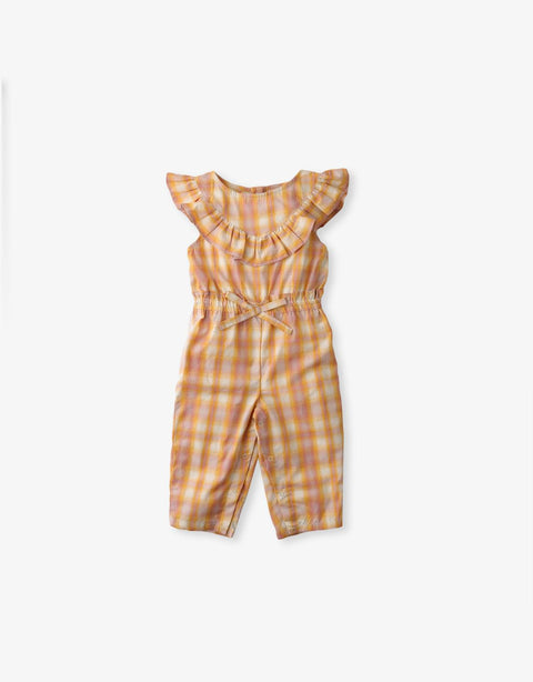 BABY GIRLS PLAID RUFFLED JUMPSUIT - gingersnaps | Shop Kids & Children's clothing online at gingersnaps.com.ph