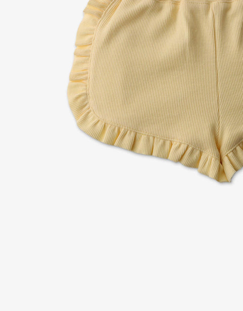 BABY GIRLS RIBBED SHORTS WITH FRILLS - gingersnaps | Shop Kids & Children's clothing online at gingersnaps.com.ph