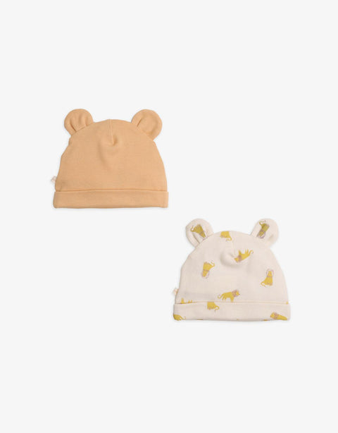 2-PC SET PLAIN & PRINTED BONNET WITH EARS - gingersnaps | Shop Kids & Children's clothing online at gingersnaps.com.ph