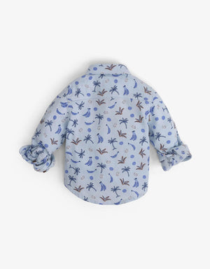 BABY BOYS BANANA PRINT SOFT LONG SLEEVES SHIRT - gingersnaps | Shop Kids & Children's clothing online at gingersnaps.com.ph