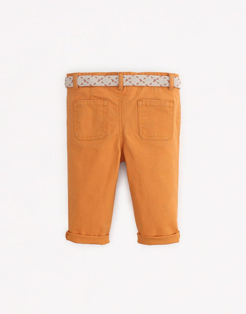 BABY BOYS CHINOS WITH BELT - gingersnaps | Shop Kids & Children's clothing online at gingersnaps.com.ph, chino pants, yellow chino pants, yellow chino pants with belt, chino pants with belt, chino pants for kids, baby boys' chino pants, chino pants for baby boys, chino pants with belt for kids, gingersnaps chino pants, yellow chino pants for kids boys, yellow chino pants with belt baby boys
