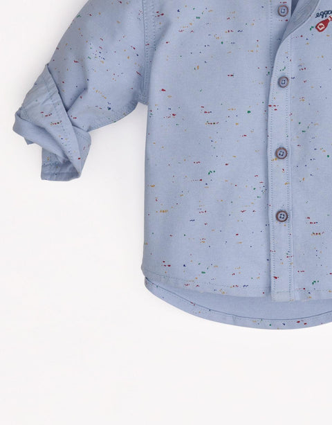 BABY BOYS EGGS & CATSUP LONG SLEEVES WOVEN SHIRT - gingersnaps | Shop Kids & Children's clothing online at gingersnaps.com.ph