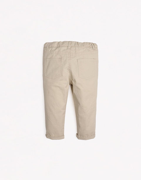 BABY BOYS EMBROIDERED POCKET CHINOS - gingersnaps | Shop Kids & Children's clothing online at gingersnaps.com.ph, chino pants, beige chino pants, pocket chino pants, chino pants for baby boys, beige chino pants for baby boys, pants for babies, embroidered chino pants for kids boys, twill chino pants, twill chino pants for baby boys, chino pants boys