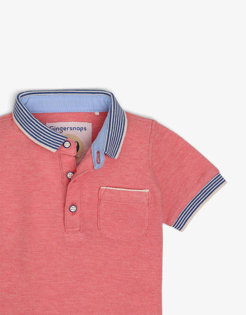 BABY BOYS FINE STRIPEY FLAT KNIT POLO - gingersnaps | Shop Kids & Children's clothing online at gingersnaps.com.ph