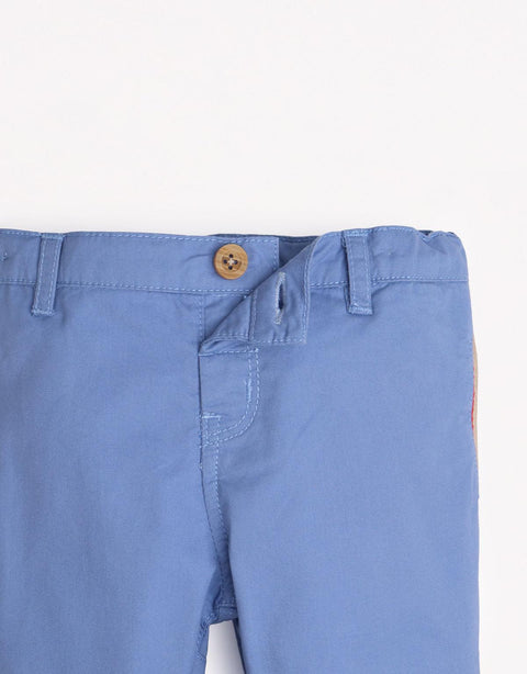 BABY BOYS FOLD-UP PANTS - gingersnaps | Shop Kids & Children's clothing online at gingersnaps.com.ph, pants, blue pants, twill pants for kids boys, blue twill plants, fold-up pants, blue fold-up pants, fold-up pants for baby boys, baby boys blue fold-up pants, blue pants for baby boys