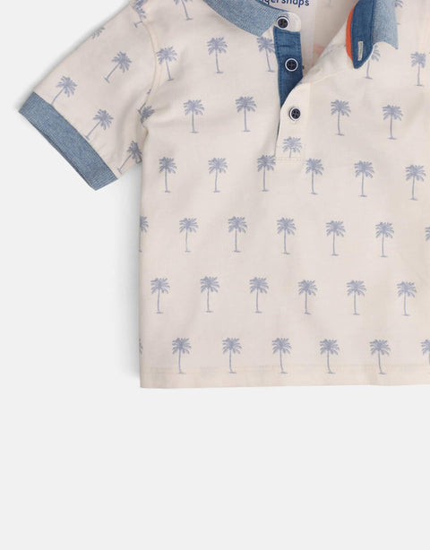 BABY BOYS PALM PRINT POLO - gingersnaps | Shop Kids & Children's clothing online at gingersnaps.com.ph