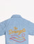 BABY BOYS TIGER EMBROIDERED DENIM WOVEN SHORT SLEEVES SHIRT - gingersnaps | Shop Kids & Children's clothing online at gingersnaps.com.ph