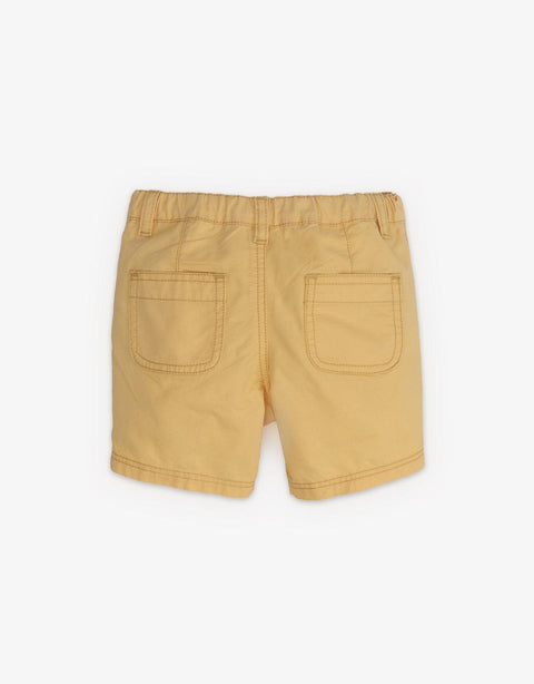 BABY BOYS ZIP-POCKET BERMUDA SHORTS - gingersnaps | Shop Kids & Children's clothing online at gingersnaps.com.ph, bermuda shorts, yellow bermuda shorts, bermuda shorts with pocket, yellow bermuda shorts with pockets, twill bermuda shorts, shorts, yellow shorts, twill bermuda shorts for kids, baby boys bermuda shorts, yellow bermuda shorts for baby boys, shorts with pocket for baby