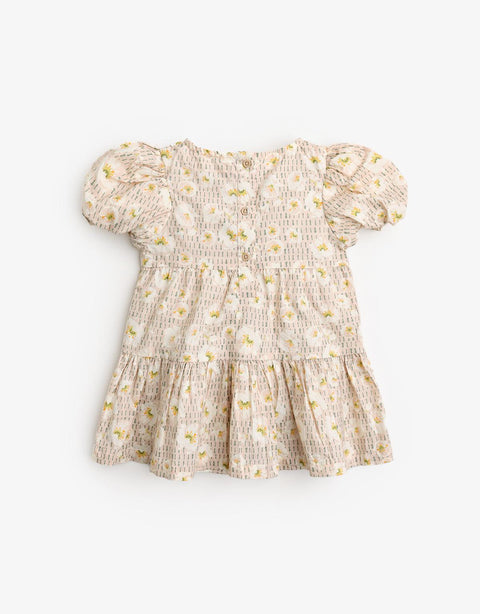 BABY GIRLS FLORAL PRINTED WAISTED TIERED DRESS - gingersnaps | Shop Kids & Children's clothing online at gingersnaps.com.ph