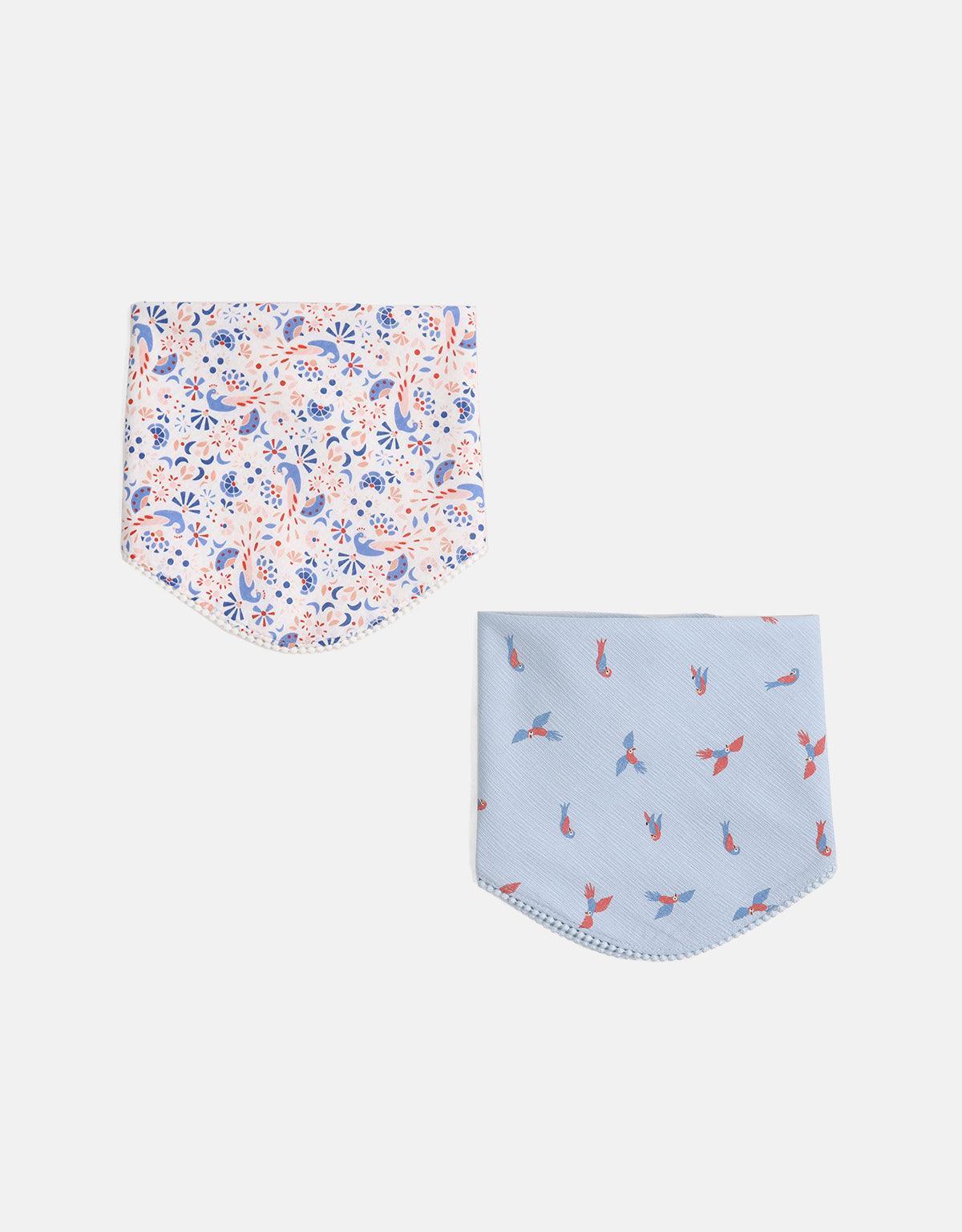 BABY GIRLS PRINTED COTTON SCARF BIB - gingersnaps | Shop Kids & Children's clothing online at gingersnaps.com.ph