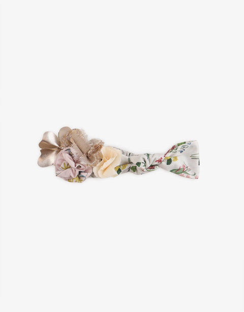 BABY GIRLS TURBAN WITH FLOWER APPLIQUE - gingersnaps | Shop Kids & Children's clothing online at gingersnaps.com.ph
