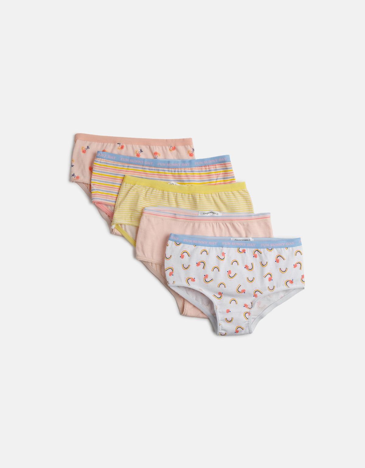 GIRLS 5-PACK SUNSHINE AND RAINBOWS PANTY SET - gingersnaps | Shop Kids & Children's clothing online at gingersnaps.com.ph