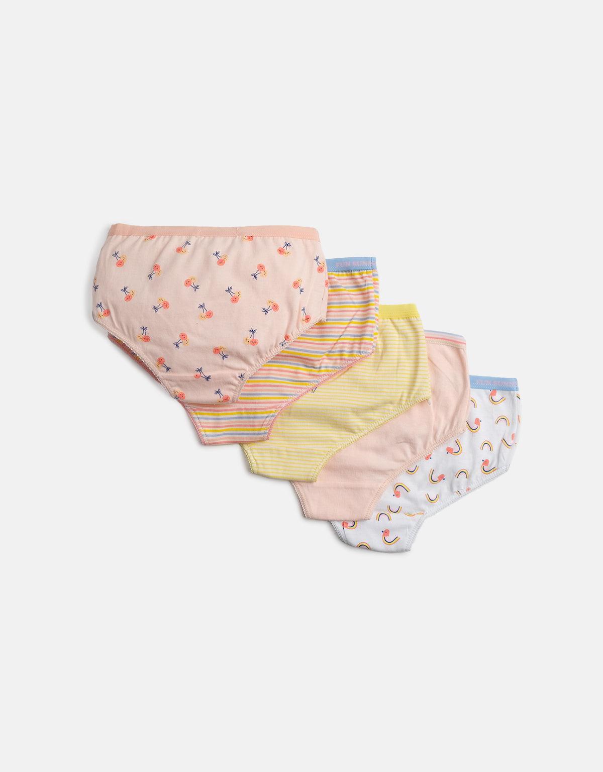 GIRLS 5-PACK SUNSHINE AND RAINBOWS PANTY SET - gingersnaps | Shop Kids & Children's clothing online at gingersnaps.com.ph