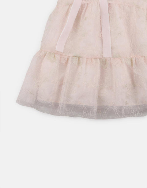 GIRLS EMBROIDERED TULLE MAXI DRESS - gingersnaps | Shop Kids & Children's clothing online at gingersnaps.com.ph