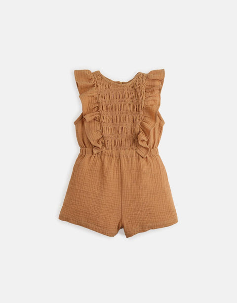GIRLS SMOCKED PLAYSUIT WITH RUFFLES - gingersnaps | Shop Kids & Children's clothing online at gingersnaps.com.ph