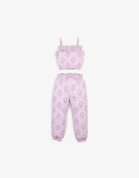 GIRLS STRAPPY PAISLEY PANTS SET - gingersnaps | Shop Kids & Children's clothing online at gingersnaps.com.ph